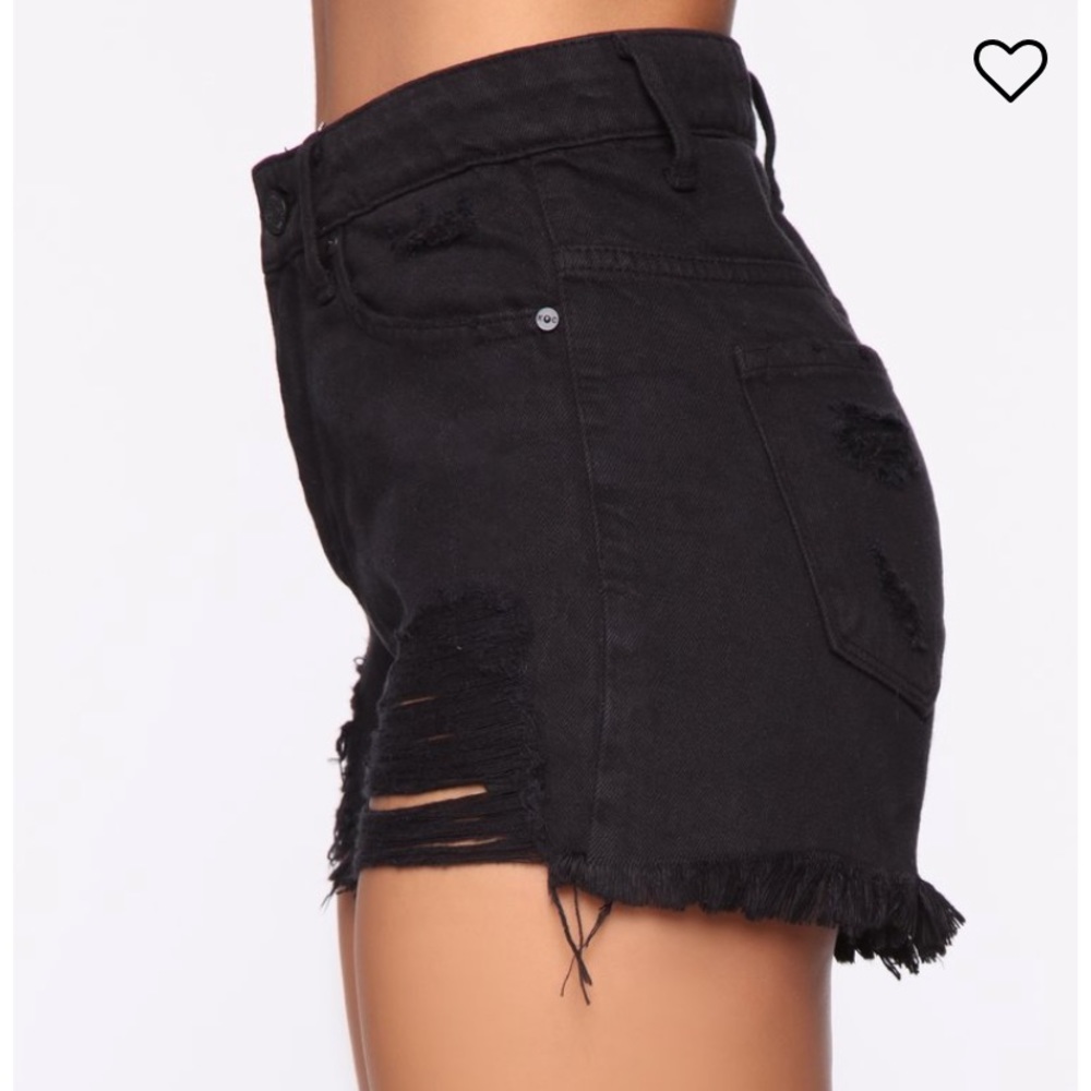 Weekender High Rise Distressed Shorts - Picture 2 of 5